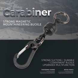 Magnt Strong magnetic climbing buckle portable outdoor fishing release buckle hang rope train
