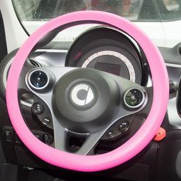 Steering Wheel Covers Ultra-thin Silicone Cover For Smart Forfour Fortwo 453 451 450 Wear-resistant Anti-skid Auto PartsSteering CoversSteer