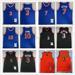 Mitchell Ness 2012-13 Classic Retro Basketball Carmelo 7 Anthony Jerseys Ed 1991-92 Allen 3 Iversong 1997-98 John 3 Starks 1972-73 Walt