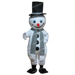 Halloween Snowman Mascot Costume Cartoon Theme Character Carnival Festival Fancy dress Adults Size Xmas Outdoor Party Outfit