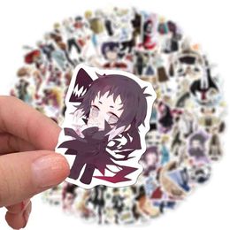 Waterproof 10/100pcs Bungo Stray Dogs Stickers Anime Sticker PVC Graffiti Decals Suitcase Luggage Guitar Car Waterproof for Children's Toys Car sticker