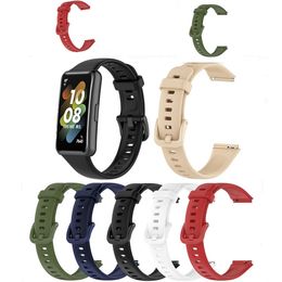Silicone Watch Straps For huawei Band 7 Wristbands Accessories Replacement Sport Strap For Huawei Band7 Bracelet