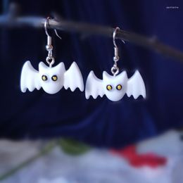 Dangle & Chandelier Ghost Bell Earrings Halloween Jewelry Black White Fashion Unique Drop Women Gift Bat Fun 2022 Novelty