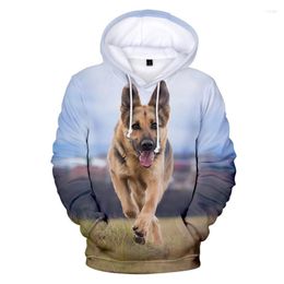 Men's Hoodies Sweatshirts Print German Shepherd Cute Men Women Sweatshirt Casual Hoodie Hooded Long