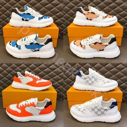 Top Men Designer Sneakers Classic Vintage Casual Shoes Patchwork Trendy Genuine Leather Printing Chaussures platform Sport Skateboarding trainers with box 38-44
