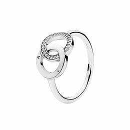 925 Sterling Silver mark Ring Women girls party designer Jewelry with Original box for pandora rings set