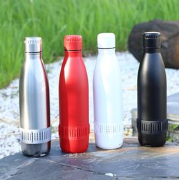 bluetooth cup UK - Bluetooth Speaker Cola Shape Water cup 18oz Vacuum Coke Bottle Insulated Double Walled Stainless Steel music kettle Drinkware
