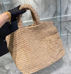Beach Bag Summer Straw Woven Shopping Bags Hobo Handbags Women 2022 Luxury Lady Fashion Shoulder All-Match Top Quality Casual Crossbody Handbag Crochet Clutch Bags