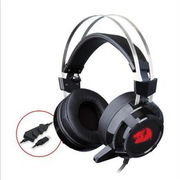 wire headbands UK - Epacket Redragon H301 Earphones SIREN 2 gaming Headphone,7.1 USB Surround sound Computer headset stand With Microphone for PC PS3 193A