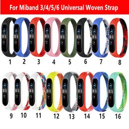 Strap for Xiaomi Mi band 6 5 4 3 Nylon Loop band Sport smartwatch Belt pulsera correa xiaomi Wristband for Miband 6 5 4 Bracelet