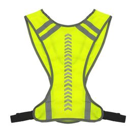 Motorcycle Apparel Outdoor Night Riding Running Reflective Vest Safety Security Sports Bicycle Cycling Jogging Guiding Light