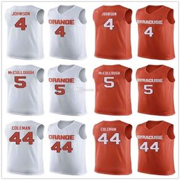 Nikivip Syracuse Orange College #4 Wesley Johnson Basketball Jerseys #5 Chris McCullough #44 Derrick Coleman Mens Stitched Custom Any Number Name