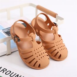 Classic Children Sandals Summer Baby Girls Toddler Non-Slip Soft Hollow Casual Kids Shoes Beach Shoes Boys Casual Roman Slippers 220425