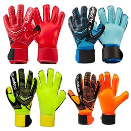 Goalkeeper Gloves Men Women Child Kids Football Soccer Goalie Gloves Non-slip Thicken Latex Glove Finger Save Guard242D