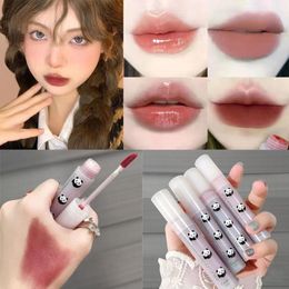 Lip Gloss Panda Glaze Velvet Matte Nude Tint Long-Lasting Mud Waterproof Non-stick Cup Makeup Cosmetics Wonen BeautyLip