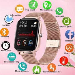 color smartwatch Canada - New Smart Watch P8 Color Screen Women men Full Touch Fitness Tracker Blood Pressure Smart Clock Women Smartwatch for Xiaomi231t299k