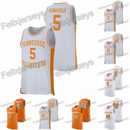 CeoThr Tennessee Volunteers 1 Lamonte Turner 5 Admiral Schofield 24 Lucas Campbell 12 Brad Woodson 10 John Fulkerson College Basketball Jersey