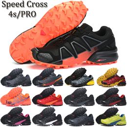 PRO Speed Cross 4 CS Authentic Outdoor Shoes Mens Womens Running Sneakers Classic Sports Black All White Green Red Pink Men Women Trainers Walking Jogging Size 36-47
