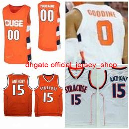 College NCAA Syracuse Orange Basketball Jersey 15 Anthony 44 Derrick Coleman 11 Oshae Brissett 0 Adrian Autry 4 Antonio Bandi Custom Stitc
