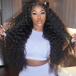26Inch Afo Kinky Curly Natural Colour Lace Front Synthetic Hair Wigs for Black Women 180Density Easy Daily Wear Headband Wigs
