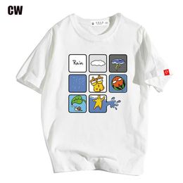 Funny Cute Cartoon Anime Print T-Shirt Male Harajuku Fashion High Quality Cotton Clothes Casual Hip Hop Unisex Short Sleeve Tops 220713