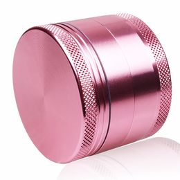 Pink Colour Girl Love 4levels Aluminium Herb Grinder Tobacco Smoke Portable 50mm for Hookah Shisha Glass Pipe Water Pipe
