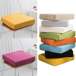 Cushion/Decorative Pillow 5cm High Thickened Chair Sofa Cushion Mats Pads Non-slip Solid Colour Density Sponge Cushions For Indoor Tatami Sof