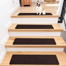 Self-adhesive Non-slip Carpet Stair Treads Luminous Mats Staircase Decor DB 