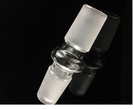 Bong straight Male to Male Glass hookahs adapter for glass waterpipe different joint size 10&14&18