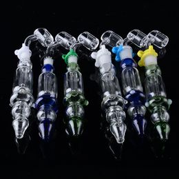 Smoking Accessories Nector Collector With Little Banger For Water Glass Bongs NC Titanium Nail Dab Rigs Thick 2mm NC20-10 NC20-14