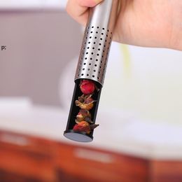 Stainless Steel Tea Infuser Tea Strainer Stick Pipe Design Teaware Portable Filter Loose Leaf Strainers BBE13943