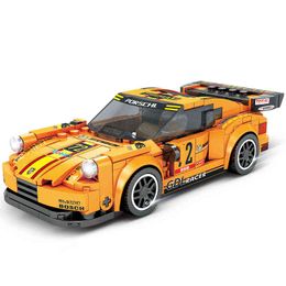 Hot Sports Cars Porsche 911 309pcs Model Series Building Blocks Particle Samll Assembly Traditional Bricks Toys For Child Gifts G220524