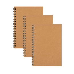 A5 Notepads Unlined Spiral Notebook Plain Journal Sketch Books for Drawing Office Supplies 100 Blank Pages 50 Sheets XBJK2208