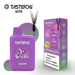 Wholesale E cigarettes Pod Tastefog Qute Puff 800 Disposable Vape Box Disposable Device 2% Factory Top Sale