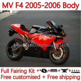 Bodys kit For MV Agusta F4 R312 750S 750 1000 R CC S 1000CC 05-06 Bodywork 154No.87 312 1078 S 1+1 312R 750R 1000R Cowling 2005 2006 MA MV F4 05 06 OEM Fairings factory red