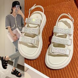Platform Sandal Summer New Style Heighten Water Diamond Outdoor Leisure Popular Beautiful Beautiful Fashion Shoes
