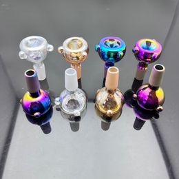 Smoking Pipe Travel Tobacco hookh bowls New European and American colorful glass pipe bulb adapter
