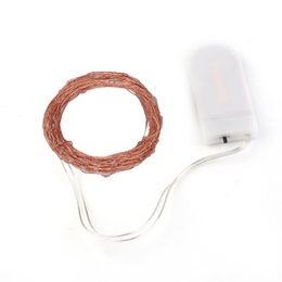 Strings Waterproof Ip65 2M/3Meter/4M Button Battery Operated LED Copper Wire Fairy String Light With Case For Party DecorLED