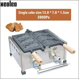 Bread Makers XEOLEO Fish Waffle Maker Ice Cream Taiyaki Machine 3pcs Shaped Cake With Non-stick Pan Stainless Steel Phil22