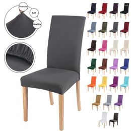 Chair Covers Wholesale Slipcover Removable Anti-dirty Seat Cover Spandex Kitchen For Banquet Dinner Restaurant Housse De Chaise