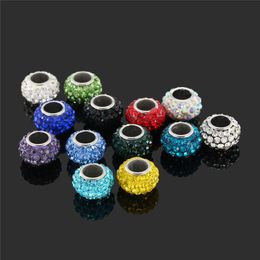 Home Decor DIY Jewellery accessories pottery clay three rows of drilling big hole beads three rowsof corns drilling ball spacing beadsZC1115