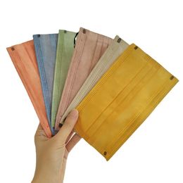 Morandi Colour masks new high-value dust-proof and anti-smog men and women disposable four-layer comfort facemask