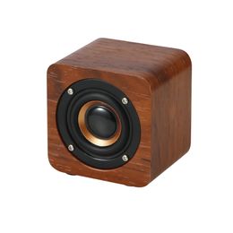 Q10 Portable Speakers Wooden Bluetooth Speaker Wireless Subwoofer Bass Powerful Sound Bar Music Speakers for Smartphone Laptop Mini Q1