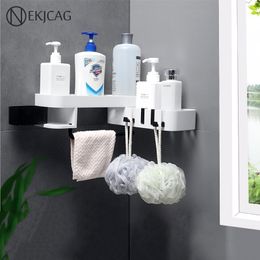 Corner Shower Shelf Bathroom Shampoo Storage Rack prateleira almacenamiento y organizacion Y200407