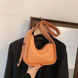 orange underarm bag brand handbag fashion high solid Colour shoulder bags ladies prad shopping purse evening bag