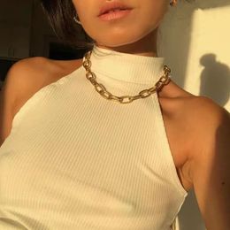 Necklace Creative Vintage Punk Style Short Thick Chain Clavicle Chain