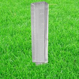 Attrezzature per l'irrigazione Pluviometro in plastica 120ml Strumento per misurare l'acqua del suolo del giardino domestico a doppia scalaIrrigazione