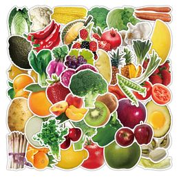 Random 8 sheets no repeat kids favor fruits and vegetables stickers lot gift 