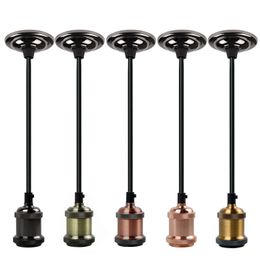 Lamp Base E27 Screw Ceiling Rose Light Pendant Light Holder E27 Screw Socket Base for Retro Incandescent Filament