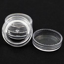 Aufbewahrung von Flaschen Gläser PCs 2,5 ml Clear Plastic Box Kosmetische Schmuck Perlen kleine runde Behälterglas Carry Casestorage